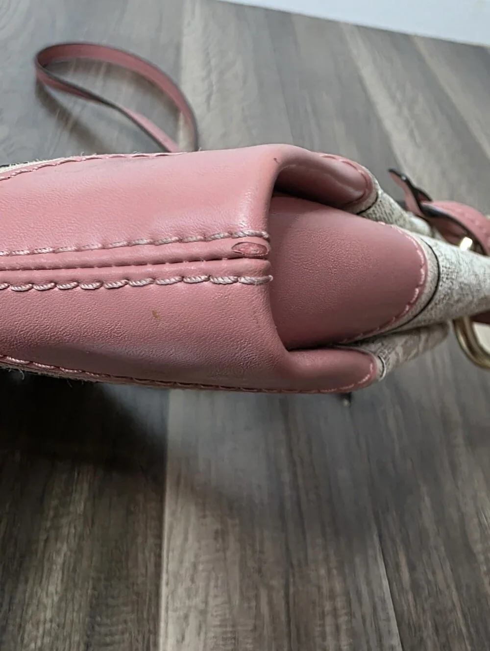 Michael Kors Nicole Triple Compartment Crossbody Bag Vanilla Pink Soft Girl Chic